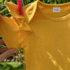 Baby Girl & Boy Outfit - Yellow Bodysuit & Floral Pants Set - Handmade Infant Clothes — изображение 3