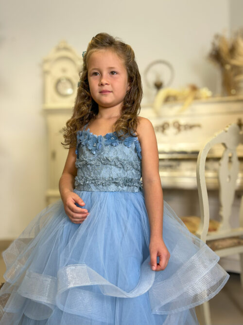Little Princess Couture Dress with Floral Details — изображение 4