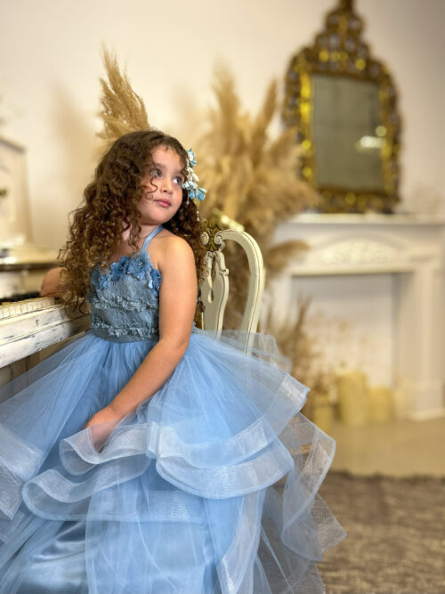 Little Princess Couture Dress with Floral Details — изображение 11
